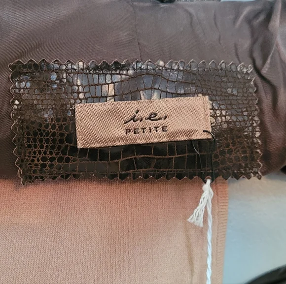 i.e. Brown Leather Vintage Jacket - Picture 4 of 4